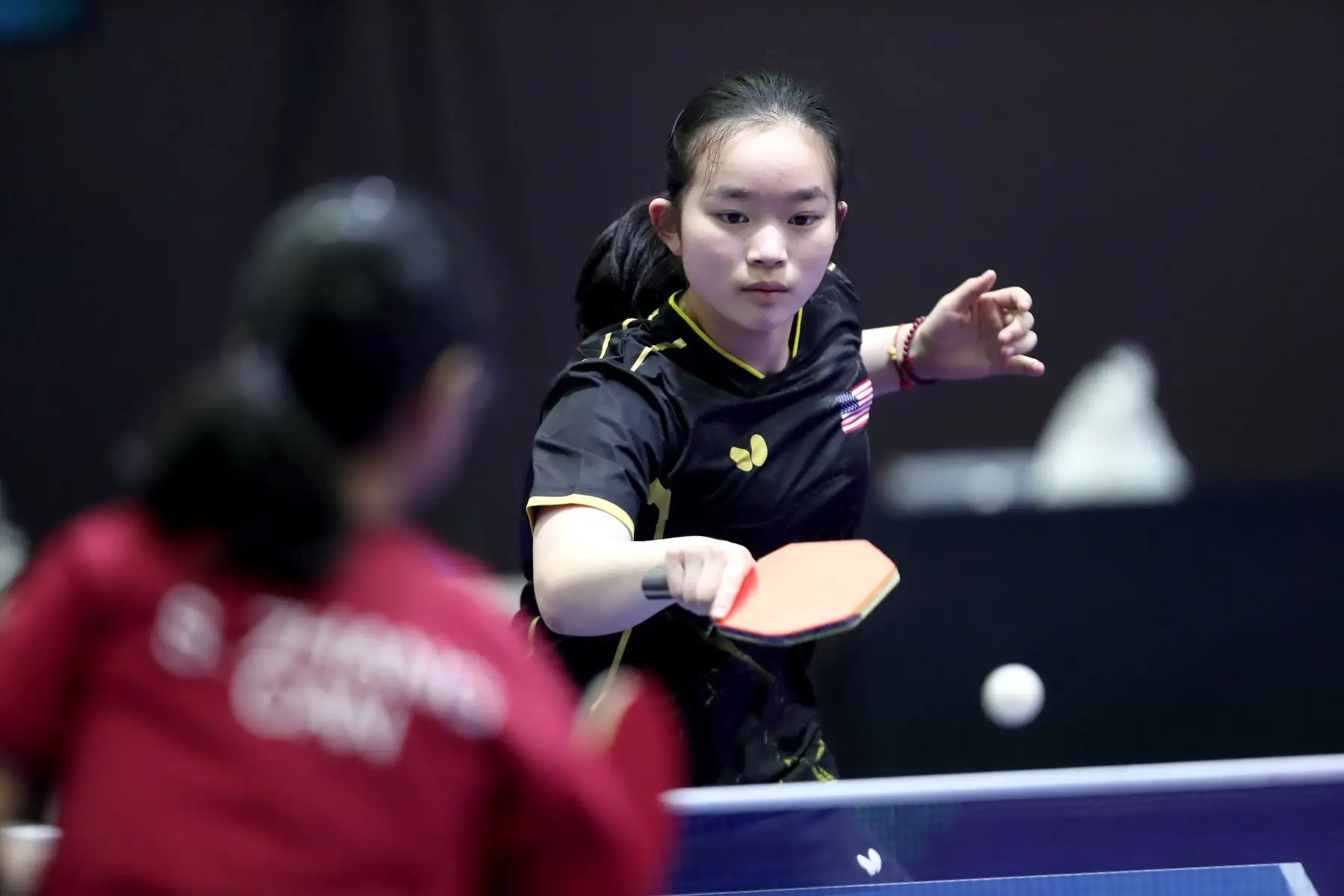 Mady Yu ( Estados Unidos).
Los mejores tenismesistas juveniles del continente participan  en el Campeonato Panamericano Juvenil Lima 2024, el cual es clasificatorio al Mundial de la categoría que se realizará en noviembre en Suecia.
Foto : ANDINA/ Lino Chipana.