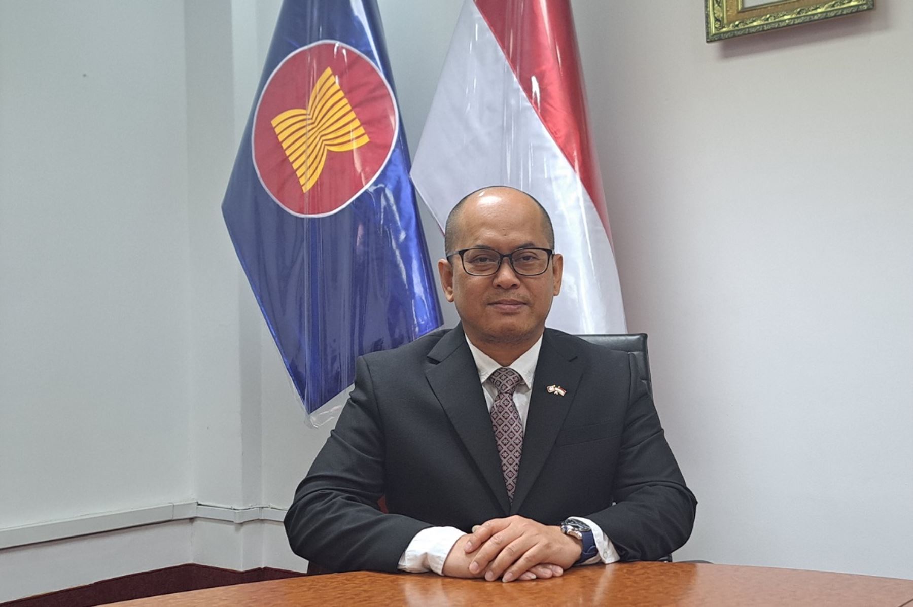 Ministro consejero de la embajada de Indonesia en Perú, Ichsan Firdaus. Foto: ANDINA.