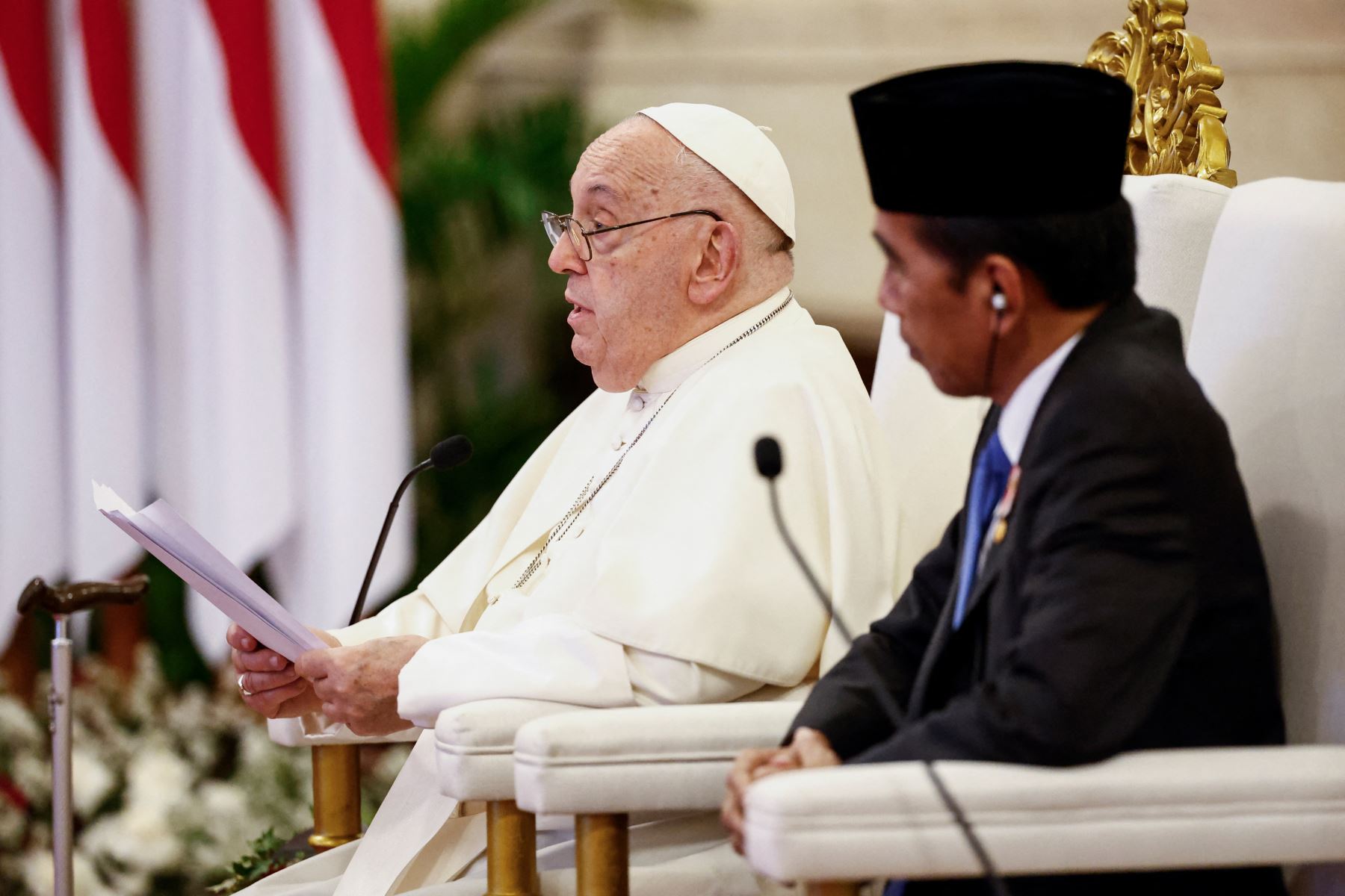 El papa Francisco cumplió en Yakarta el primer día de agenda oficial de su gira por Asia y Oceanía. Foto: AFP