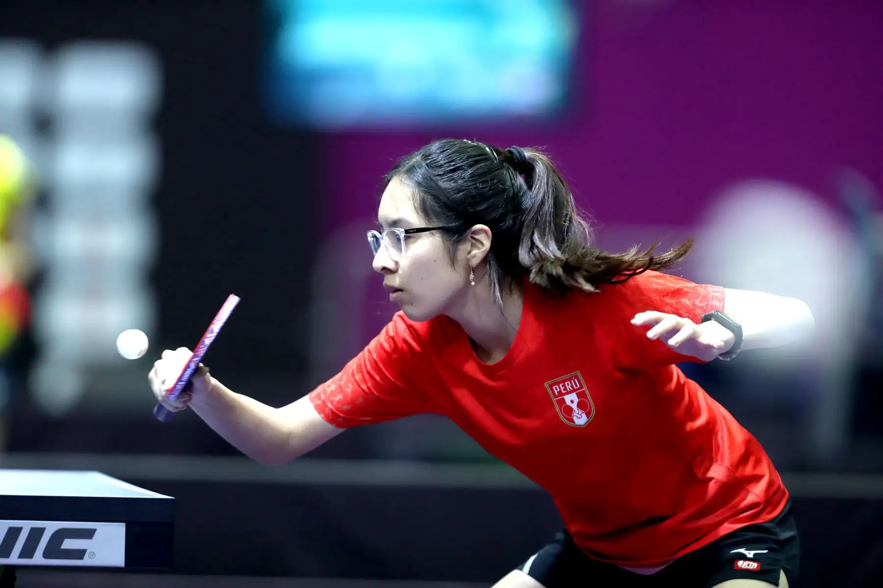 Erika Yamanaka ( Perú).
Los mejores tenismesistas juveniles del continente participan  en el Campeonato Panamericano Juvenil Lima 2024, el cual es clasificatorio al Mundial de la categoría que se realizará en noviembre en Suecia.
Foto : ANDINA/ Lino Chipana.