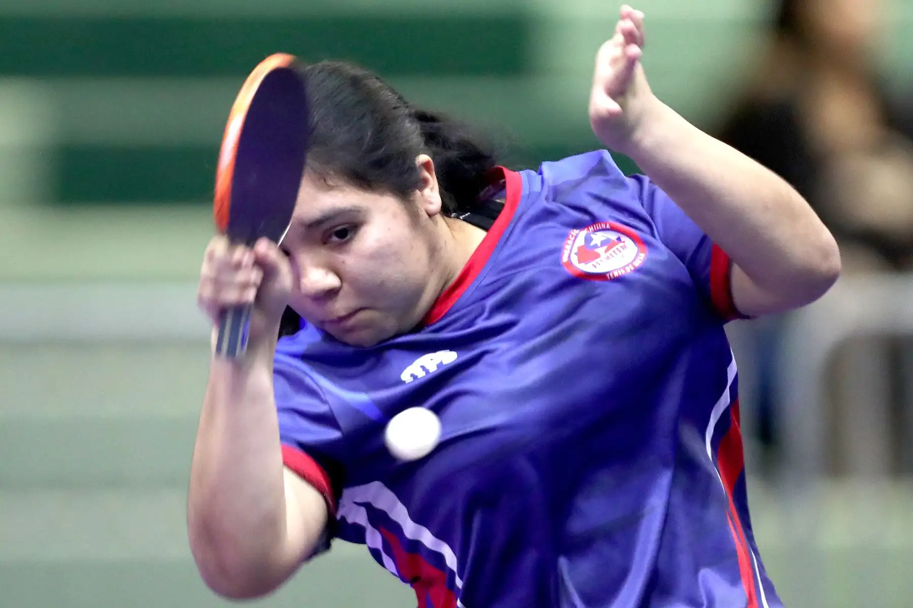 Francisca Paredes ( Chile ).
Los mejores tenismesistas juveniles del continente participan  en el Campeonato Panamericano Juvenil Lima 2024, el cual es clasificatorio al Mundial de la categoría que se realizará en noviembre en Suecia.
Foto : ANDINA/ Lino Chipana.
