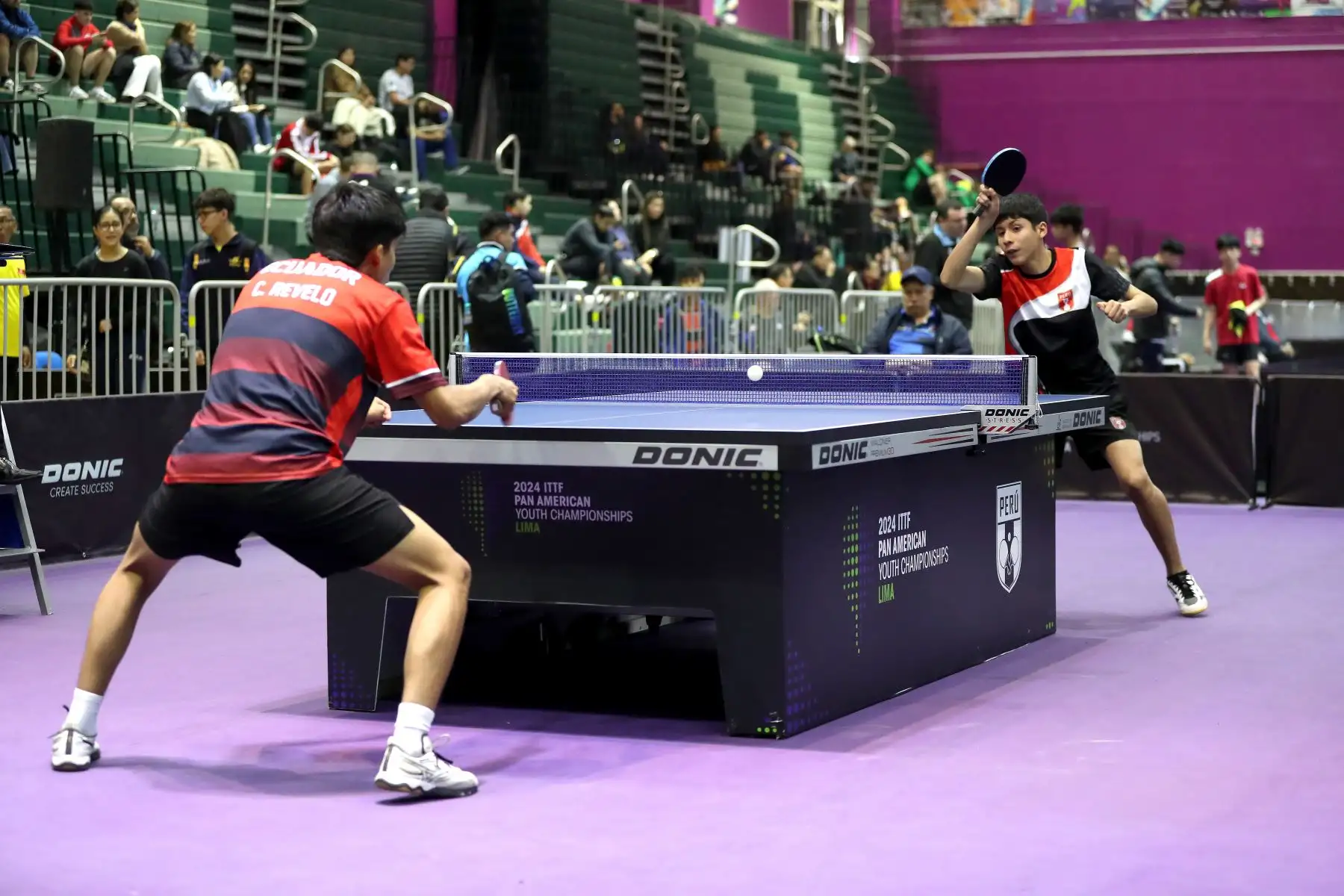 André Ventosilla ( Perú )
Los mejores tenismesistas juveniles del continente participan  en el Campeonato Panamericano Juvenil Lima 2024, el cual es clasificatorio al Mundial de la categoría que se realizará en noviembre en Suecia.
Foto : ANDINA/ Lino Chipana.