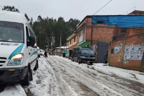 Se espera la caída de nieve y granizo en localidades altoandinas de la sierra central y sur de Perú, informó el Senamhi. Foto: ANDINA/difusión.