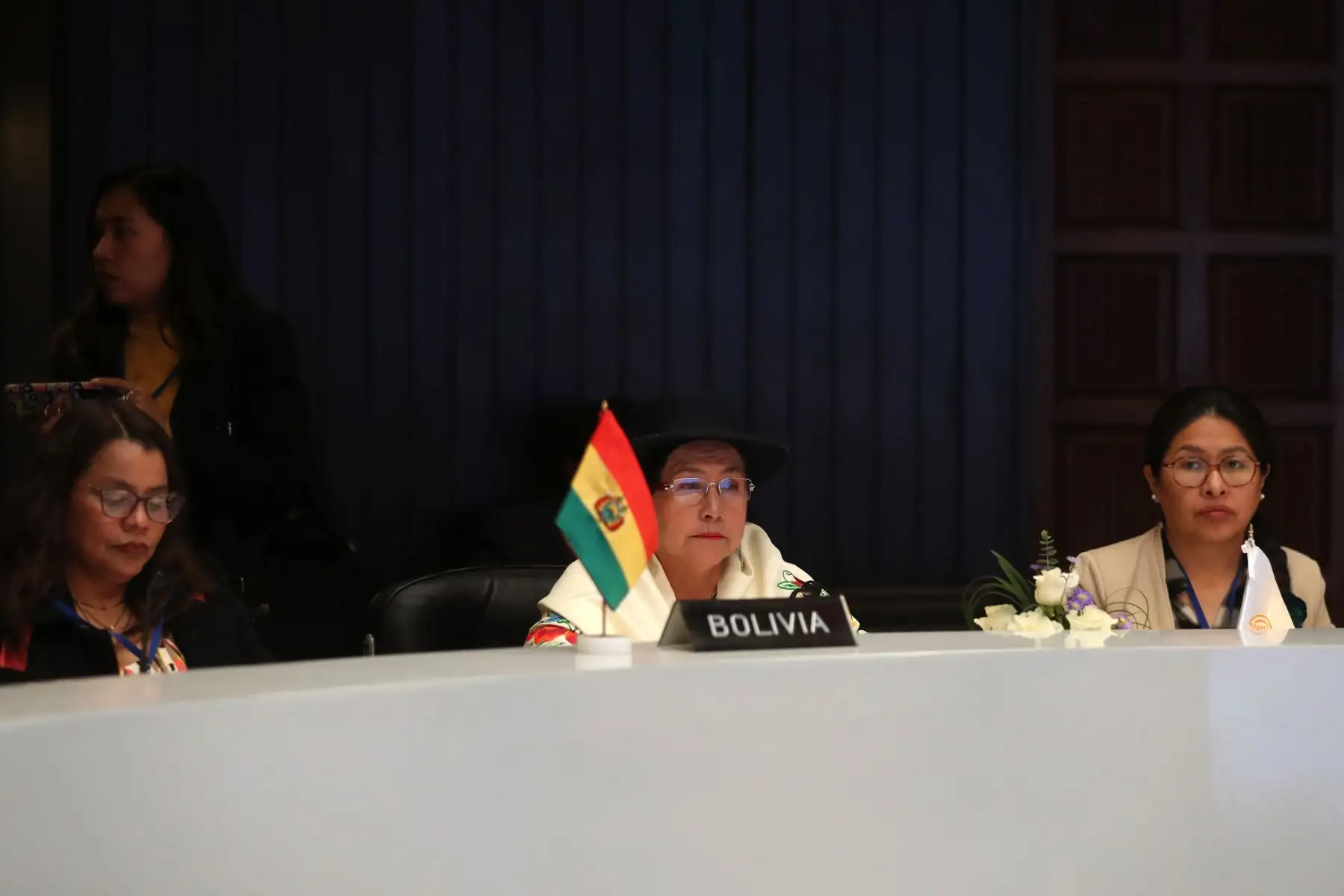 Se realizó la ceremonia de Traspaso de la Presidencia Pro Tempore de la Comunidad Andina de Naciones, de Bolivia a Colombia, en donde participaron los cancilleres y las máximas autoridades de las carteras de Comercio de los países miembros. Foto: ANDINA / Lino Chipana