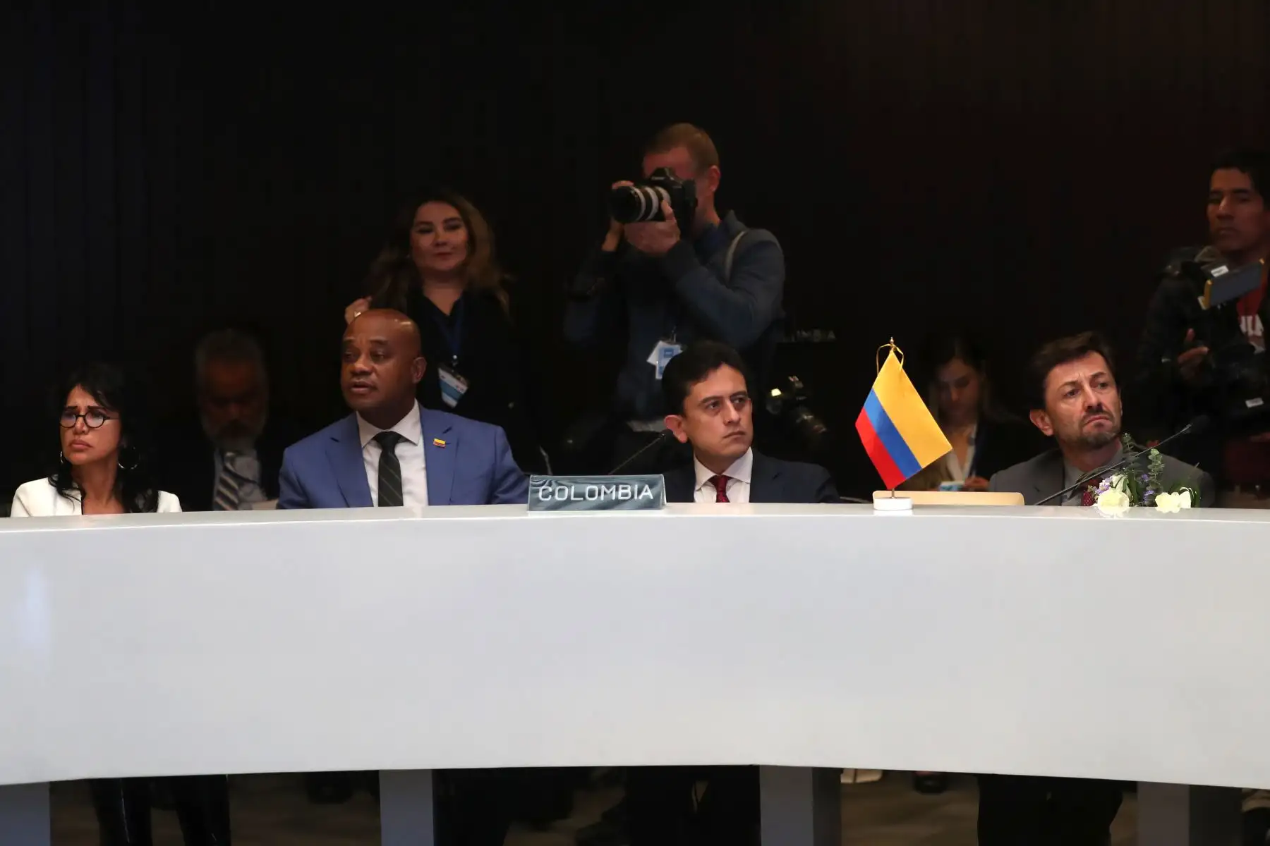 Se realizó la ceremonia de Traspaso de la Presidencia Pro Tempore de la Comunidad Andina de Naciones, de Bolivia a Colombia, en donde participaron los cancilleres y las máximas autoridades de las carteras de Comercio de los países miembros. Foto: ANDINA / Lino Chipana