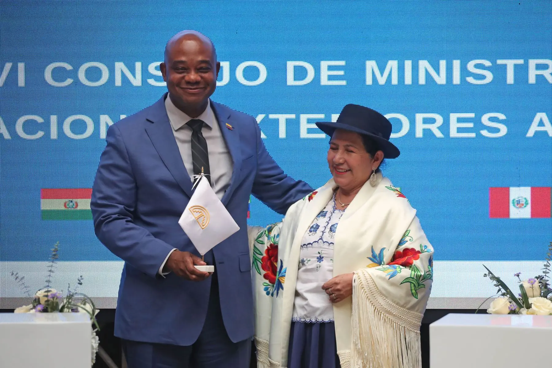 Luis Gilberto Murillo de Colombia asumió como nuevo presidente Pro Tempore de la Comunidad Andina de Naciones, en una ceremonia en donde participaron los cancilleres y las máximas autoridades de las carteras de Comercio de los países miembros. Foto: ANDINA / Lino Chipana