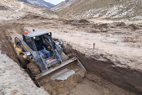 El Proyecto Especial Regional Pasto Grande (PERPG), continúa avanzando en la ejecución del proyecto "Separación de Aguas" en el distrito de Coalaque, región Moquegua.