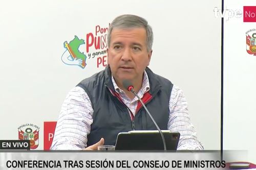 Ministro de Transportes y Comunicaciones, Raúl Pérez Reyes. Imagen: Captura TV.