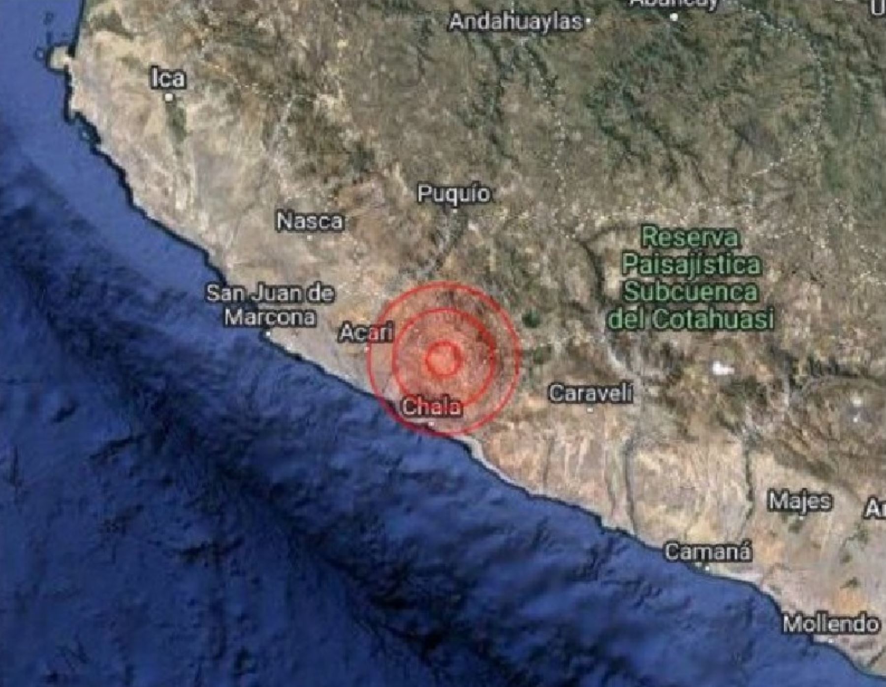 Un temblor de magnitud 3.8 se produjo esta madrugada en la región Arequipa.