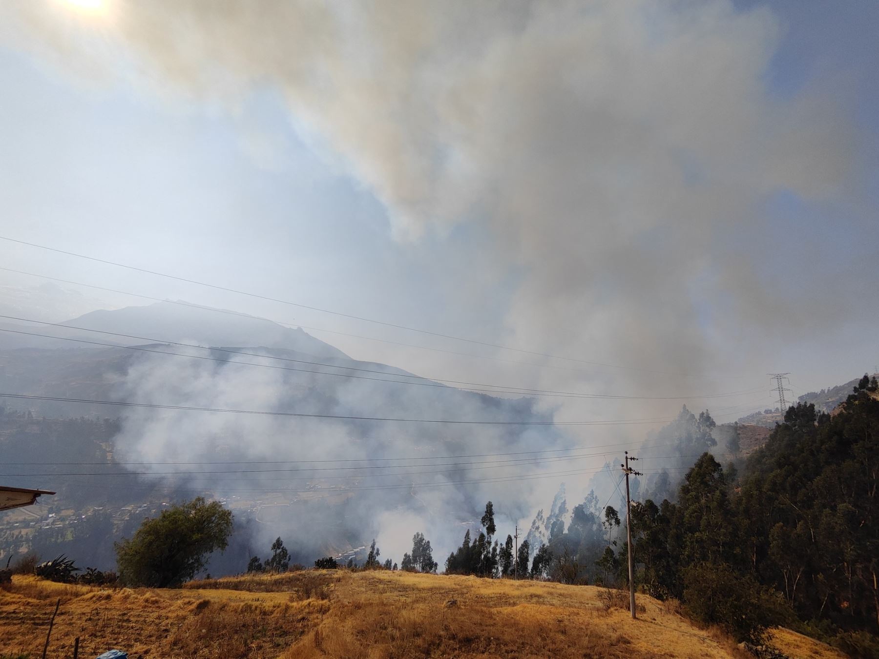 Según el COER Áncash, se han reportado 226 incendios forestales en lo que va del año en esta región. Estos siniestros han cobrado la vida de cuatro personas. ANDINA/Difusión