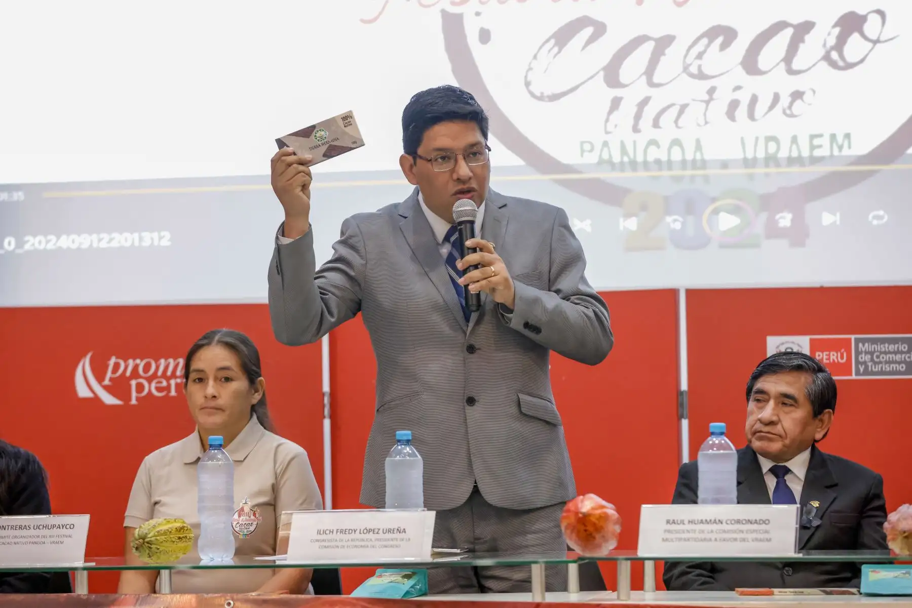 Estas incluyen la Caravana de la Ruta del Cacao Nomatsiguenga y Colonos, charlas magistrales sobre “Retos para el crecimiento chocolatero”, “Comercialización y mercado” y “Denominación de origen Theobroma Cacao”, así como la Gran Maratón Cacaotera. Foto: ANDINA/Luis Iparraguirre