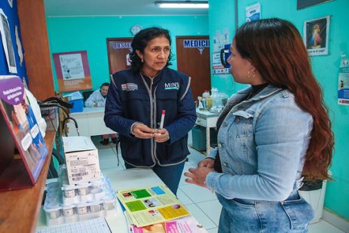 La campaña fue fruto de una alianza estratégica entre el INPE, el Colegio de Obstetras del Perú y la Diris Lima Sur. ANDINA/ INPE.