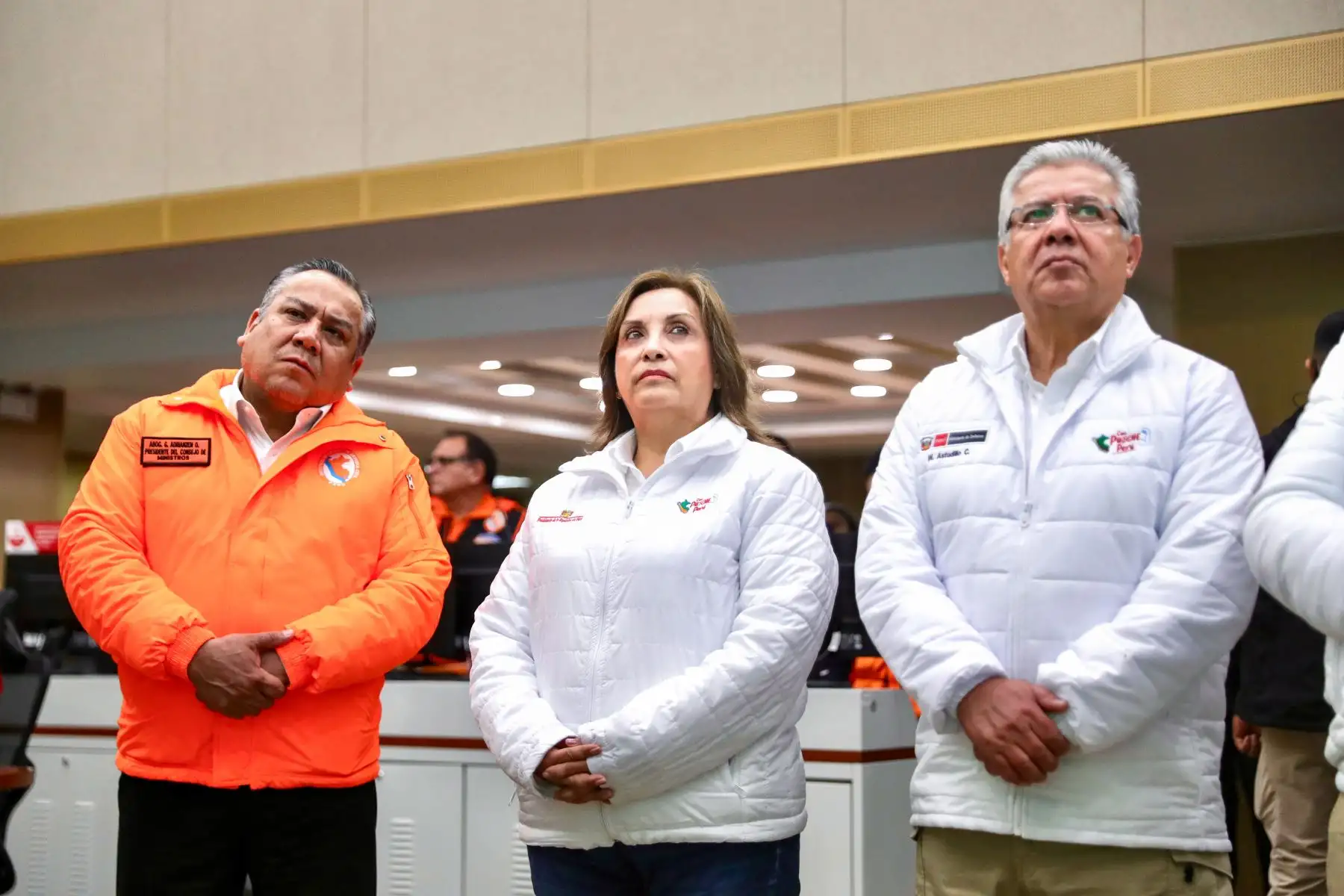 Reunión de estado situacional para el control de los incendios forestales. 
Foto: ANDINA/ Prensa Presidencia