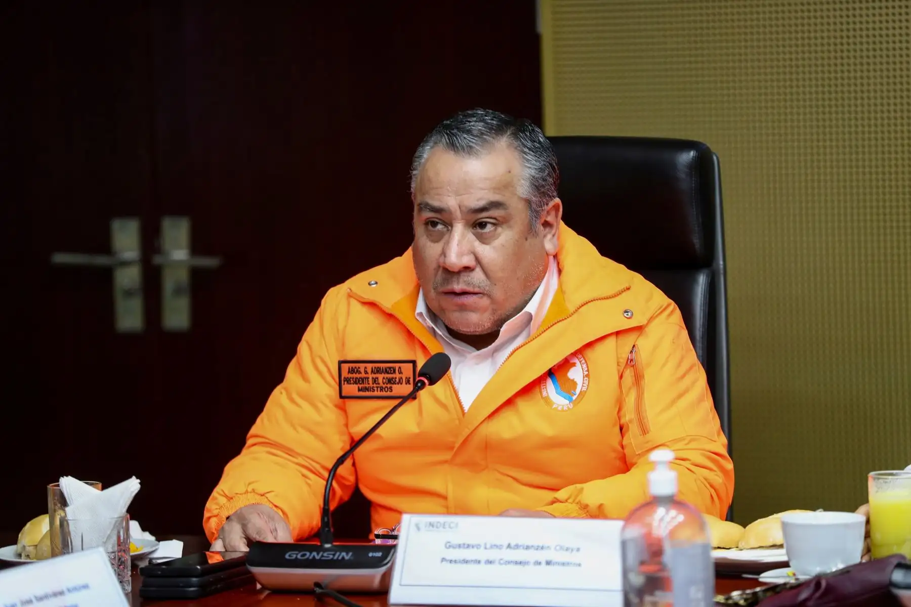 Reunión de estado situacional para el control de los incendios forestales. 
Foto: ANDINA/ Prensa Presidencia