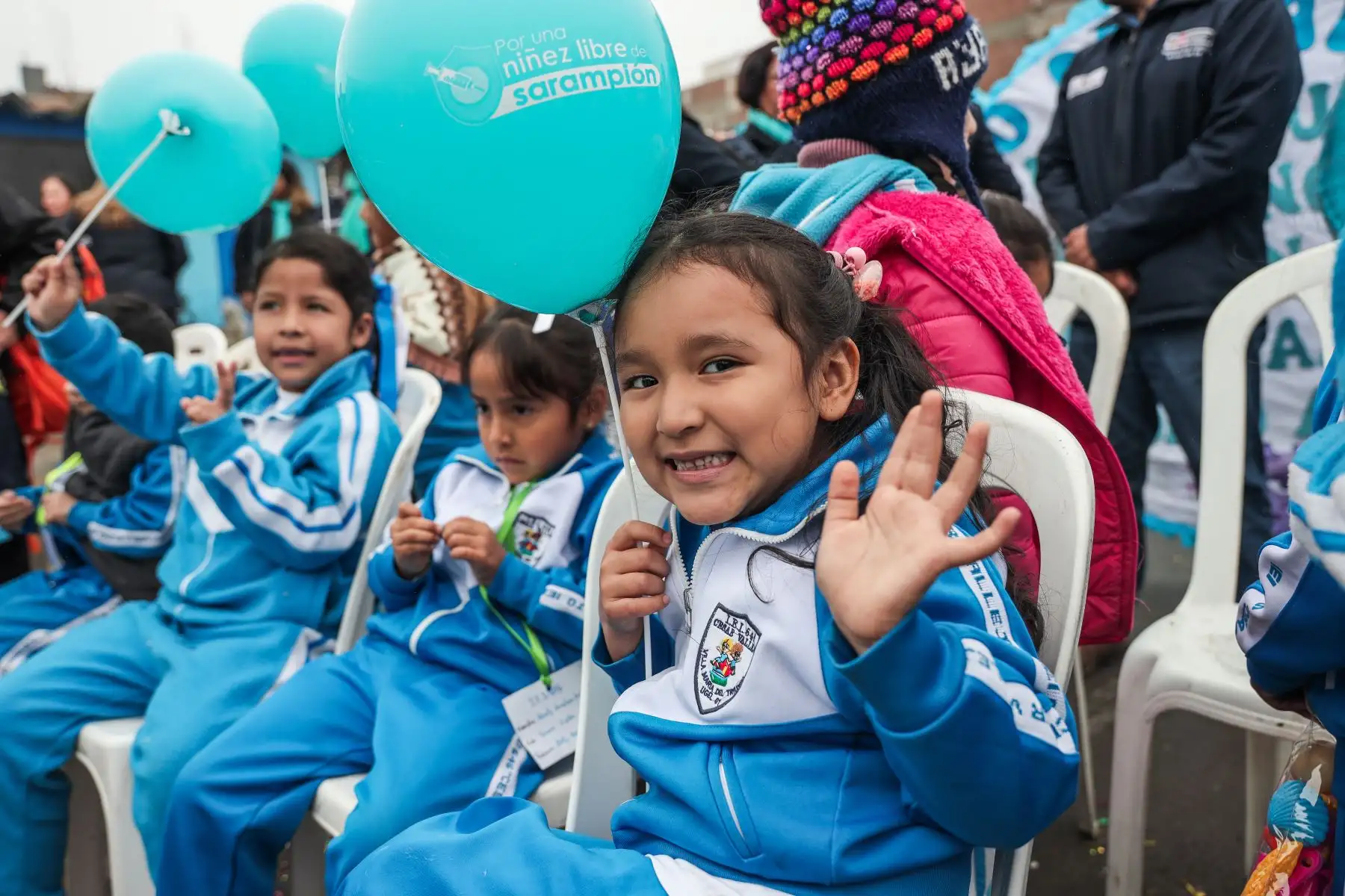 El Ministerio de Salud inauguró el “Barrido nacional de vacunación contra el sarampión”, campaña realizada en el distrito de Villa María del Triunfo con el objetivo de proteger a más de 2.8 millones de niños. La ceremonia contó con la presencia del ministro de Salud, César Vásquez. Foto: ANDINA/ Connie Calderon