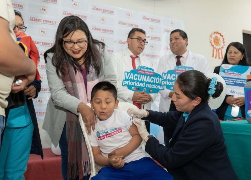 Áncash se suma a campaña Barrido Nacional y espera vacunar contra la polio y el sarampión a 100,000 menores. ANDINA/Difusión