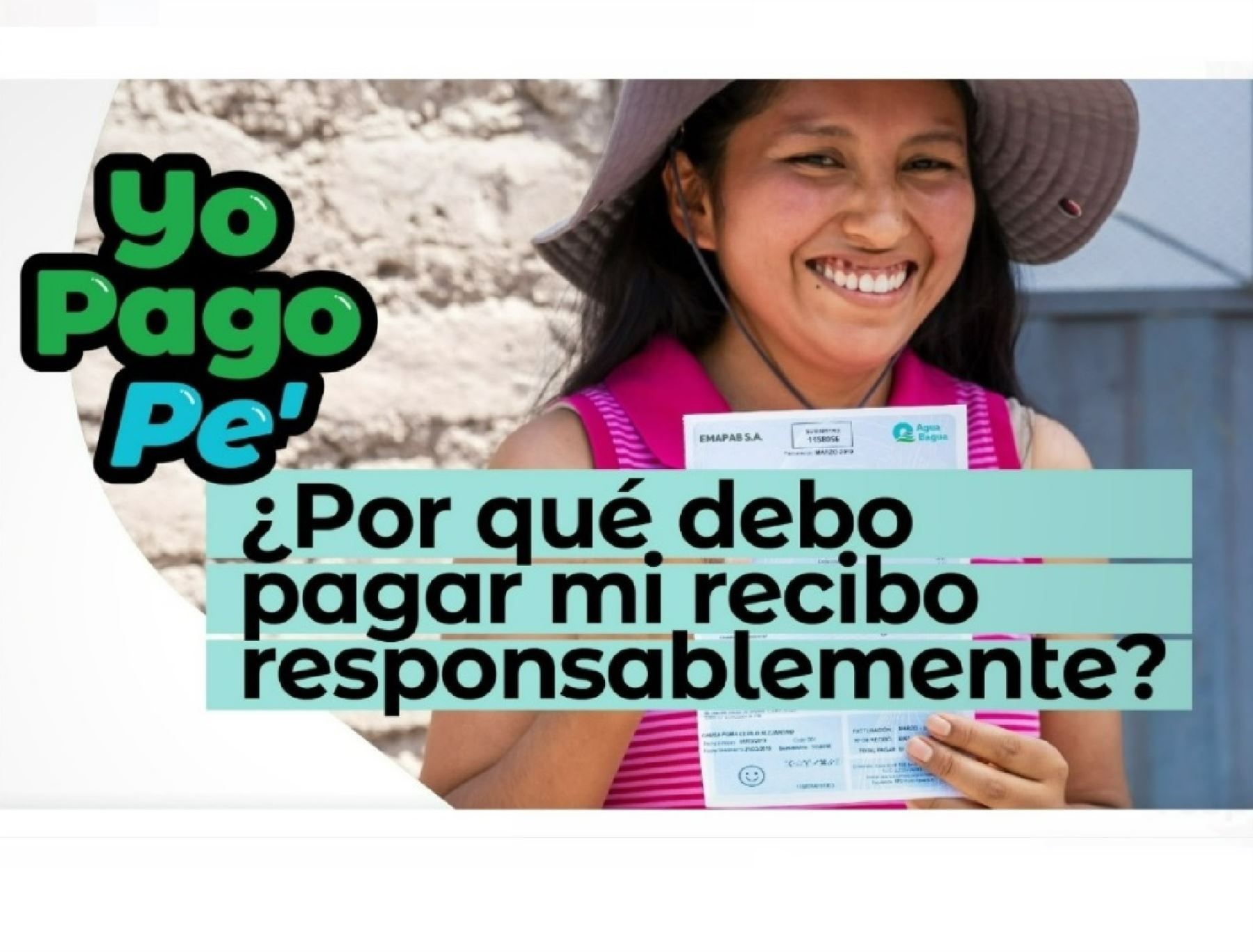 OTASS lanzó una campaña comunicacional que busca fortalecer la sostenibilidad financiera de las empresas prestadoras de saneamiento de 12 regiones del país promoviendo el pago puntual del servicio. ANDINA/Difusión