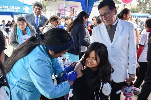 Más de 300 niños inmunizados contra el sarampión en la región Callao