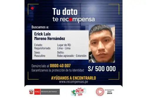 Erick Moreno Hernández es acusado de secuestro y extorsión. Foto: AFP