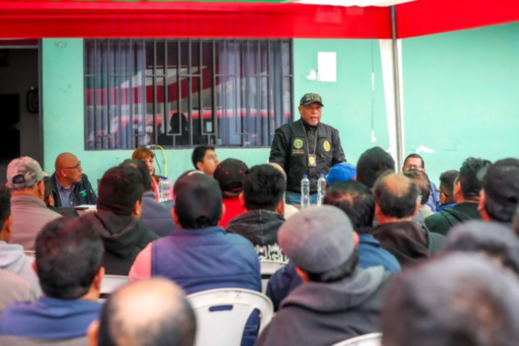 ATU y PNP capacitan en campo a conductores de empresa de transporte para reforzar acciones contra las bandas de extorsionadores. Foto: ANDINA/Difusión