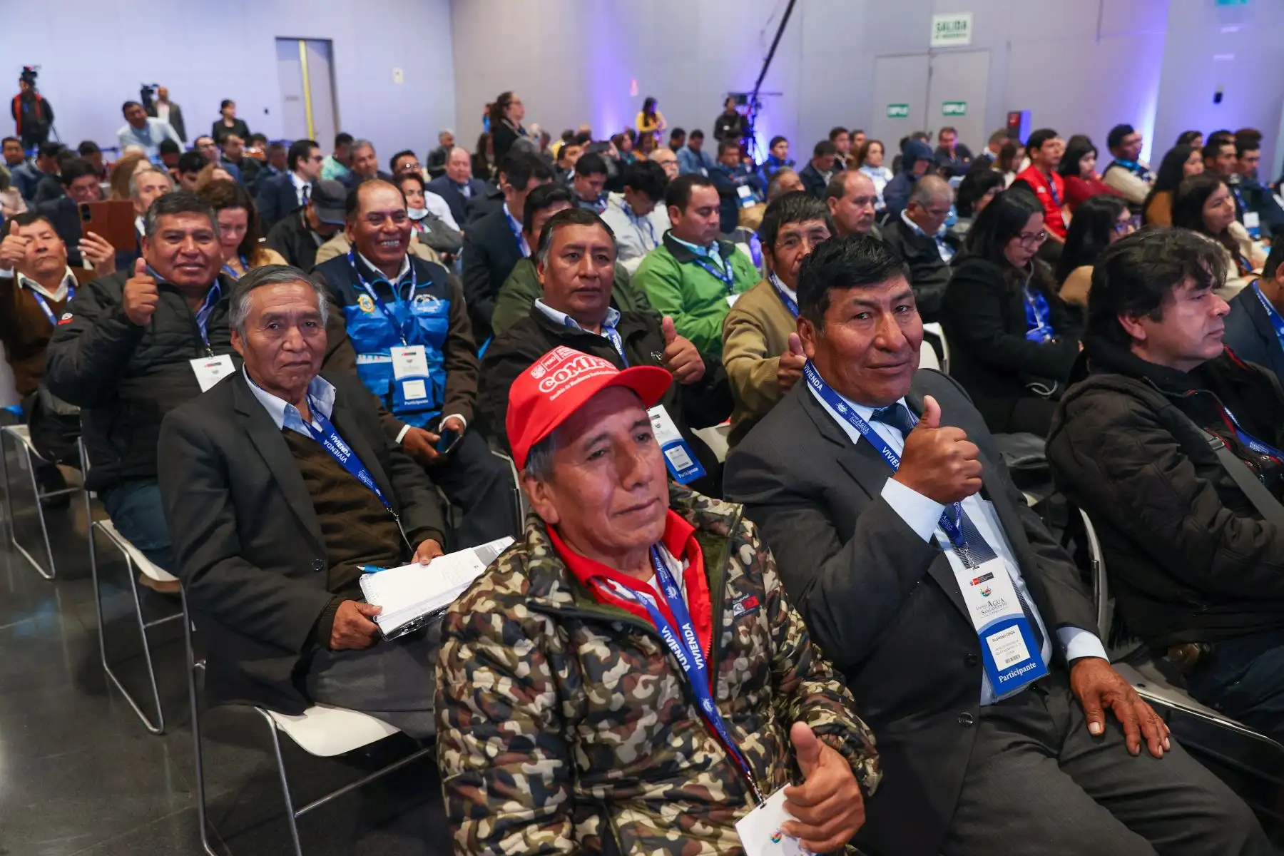 El viceministro de Construcción y Saneamiento, Christian Barrantes, participó en la clausura del Segundo Foro "Unidos por el Agua y Saneamiento", evento que reunió a los tres niveles del Gobierno por el cierre de brechas de acceso al agua potable y saneamiento Foto: ANDINA/MVCS
