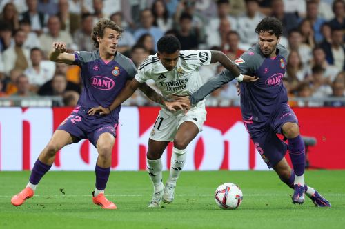 Partido de fútbol de la liga española entre el Real Madrid CF y el RCD Espanyol