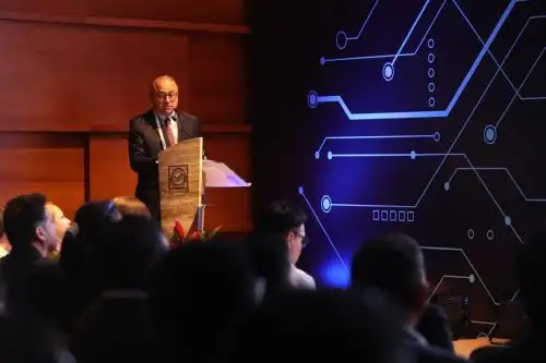 Presidente de la Sociedad, Nacional de Minería, Petróleo y Energía, Víctor Gobitz. Foto: Cortesía.