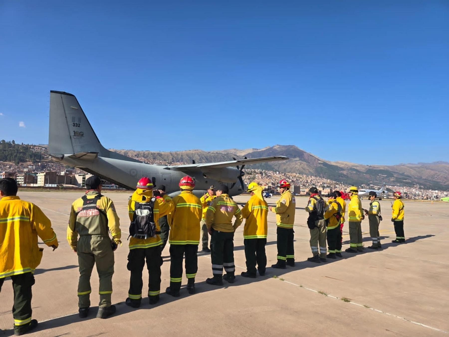 Bomberos de Cusco envían a región Ucayali a expertos en la lucha contra incendios forestal. ANDINA/Difusión