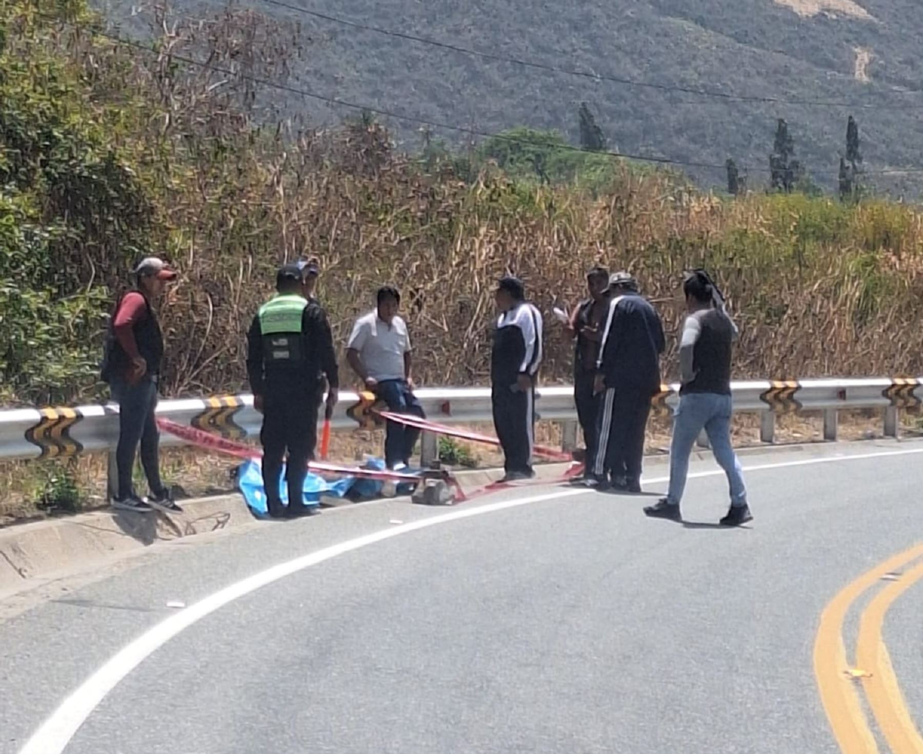 Policía Nacional investiga el presunto asesinato de dos personas en el distrito de Mollepata, provincia cusqueña de Anta, cuyos cuerpos fueron hallados ayer. ANDINA/Difusión