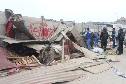 San Martín de Porres: desalojan a personas de mal vivir que sembraban terror en Trapiche. Foto: ANDINA/Difusión.