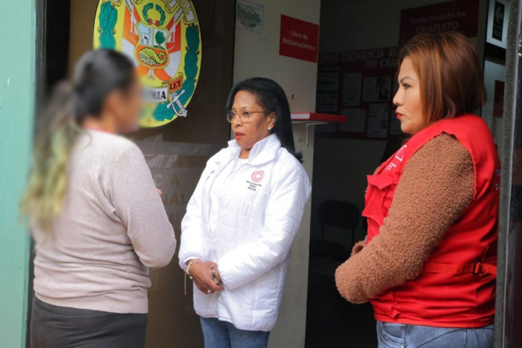 Titular del Mimp también llegó al Centro de Desarrollo Integral de la Familia (CEDIF) en Ancón, provincia de Lima.