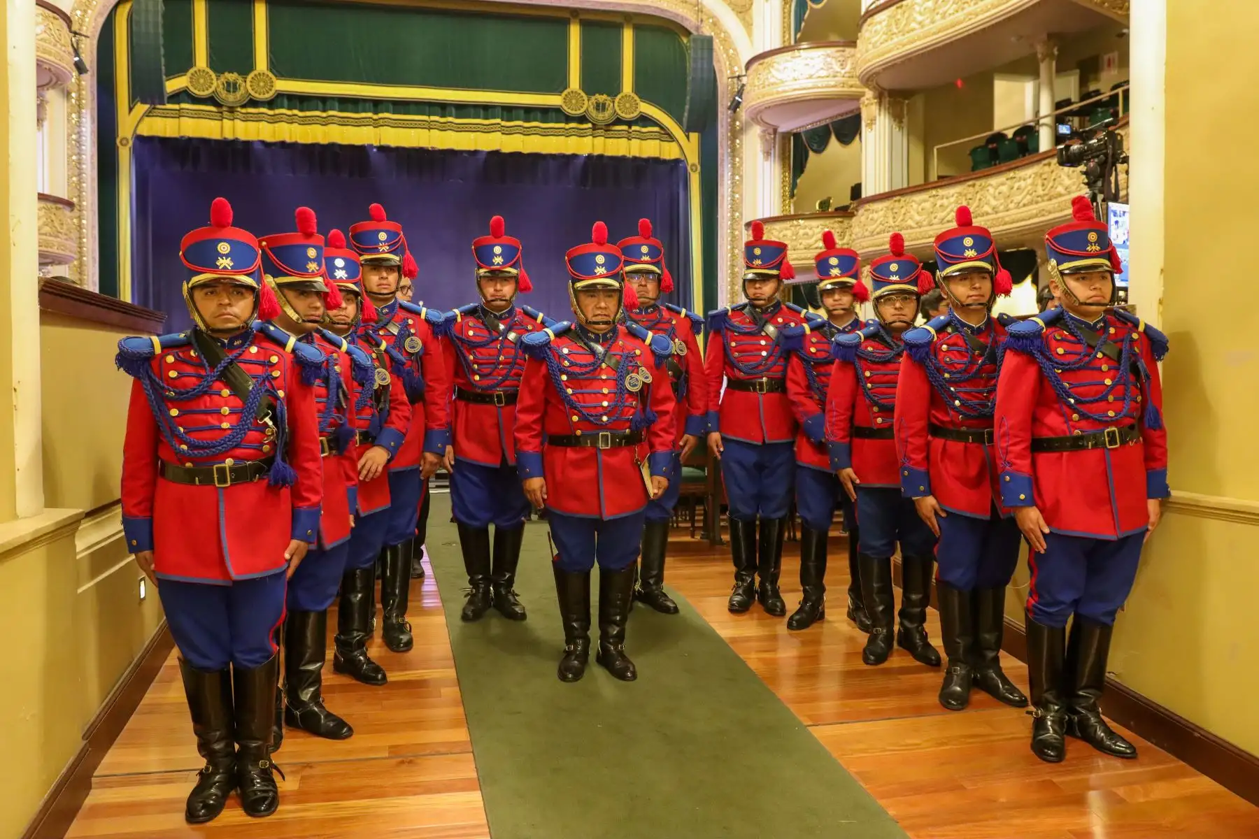 "Vencedores de Junín" se alista para iniciar su participación en el Concierto de Gala por los 203 años del "Himno Nacional del Perú". Foto: ANDINA/Lino Chipana
