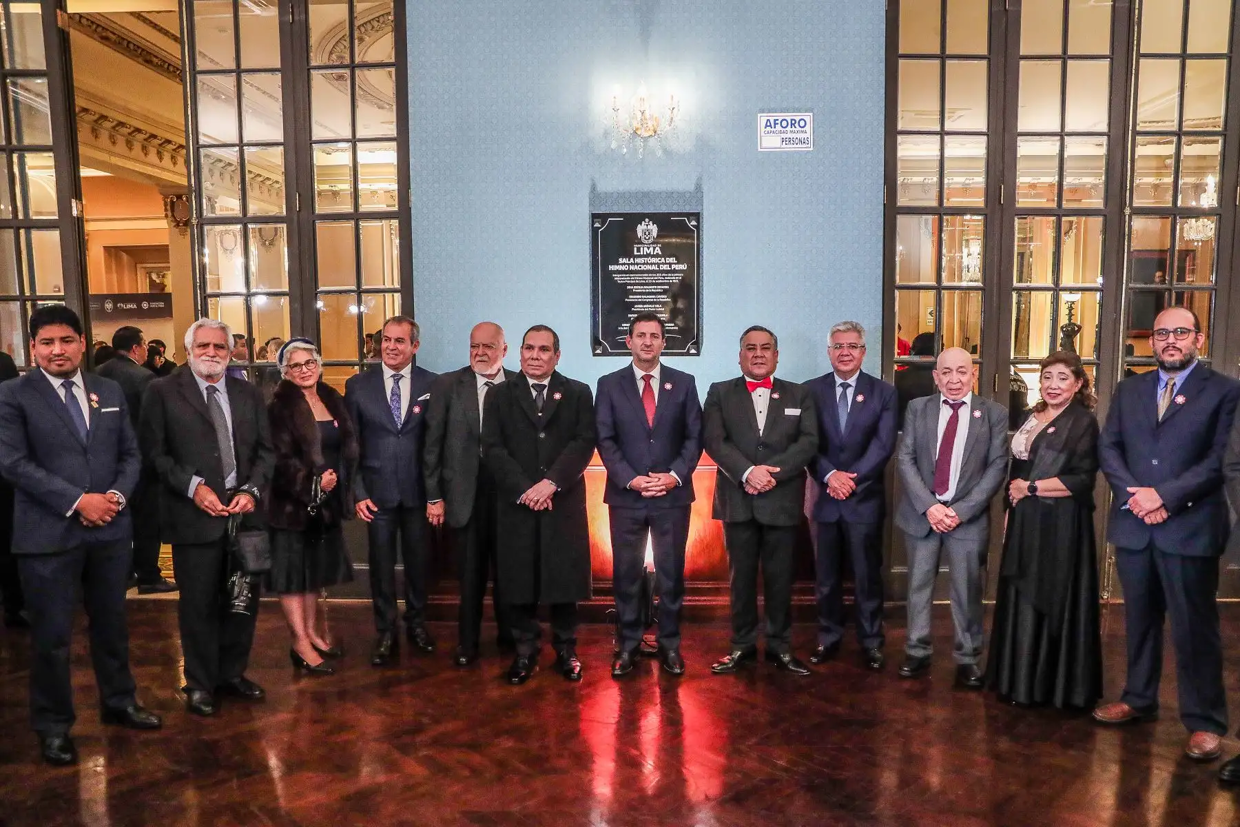 Autoridades de Lima metropolitana inauguran Sala histórica del Himno Nacional del Perú junto a los familiares de los personajes ilustres en homenaje. Foto: ANDINA/ Connie Calderon