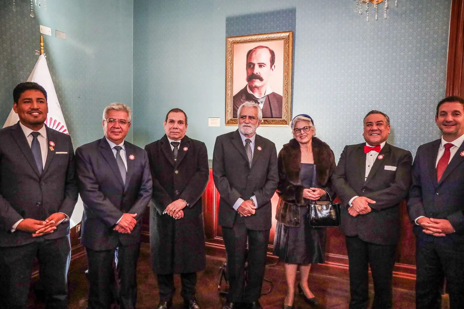 Autoridades de Lima metropolitana inauguran Sala histórica del Himno Nacional del Perú junto a los familiares de los personajes ilustres en homenaje. Foto: ANDINA/ Connie Calderon
