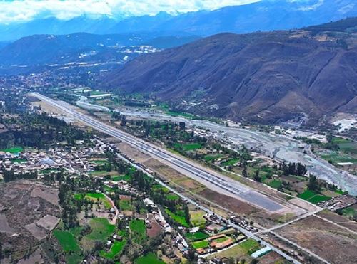 El aeropuerto de Anta, ubicado en la provincia ancashina de Carhuaz, movilizó 15,166 pasajeros desde el reinicio de sus operaciones en julio pasado. ANDINA/Difusión