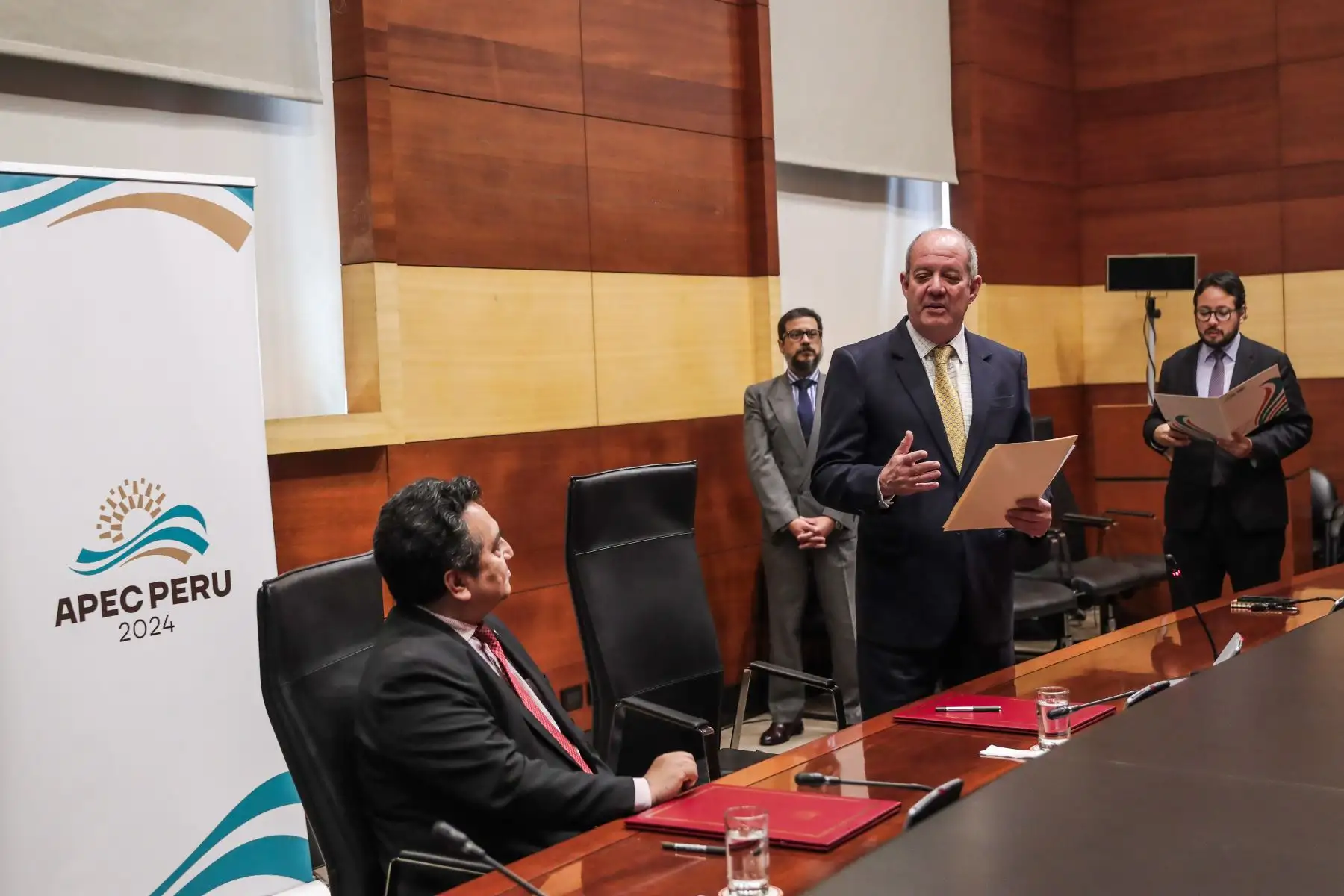 Este convenio otorgará, a través de la Agencia de Noticias Andina, garantizar una mayor y más rápida difusión de las actividades realizadas en la cumbre de APEC 2024. Foto: ANDINA/ Connie Calderon