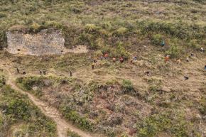 Se ejecutaron trabajos de mantenimiento y limpieza en el sendero-anillo cortafuego de Kuélap.