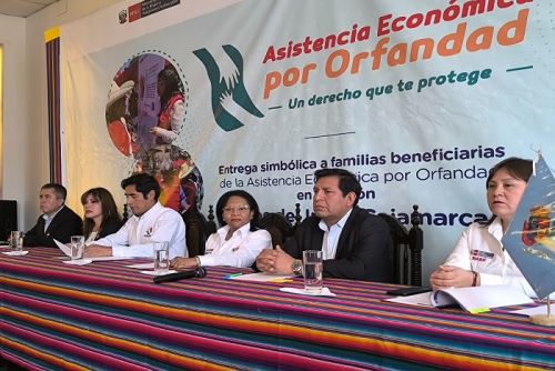 Ministerio de la Mujer y Poblaciones Vulnerables (Mimp), entregó la Asistencia Económica por Orfandad a más de 7,500 menores entre niñas, niños y adolescentes, en la región Cajamarca.