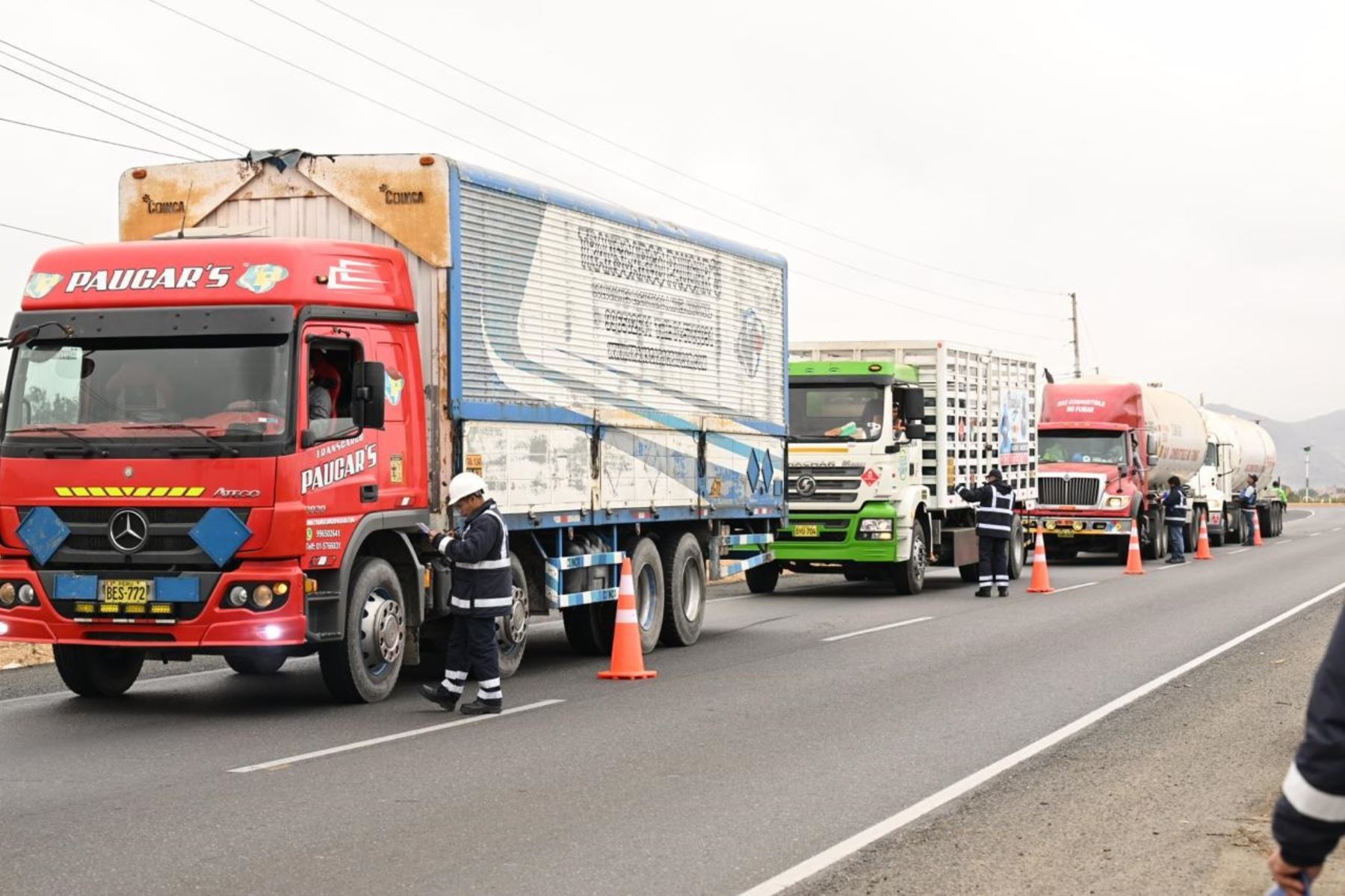 Operativo Sunat en carreteras en Ancash. Foto: Cortesía.