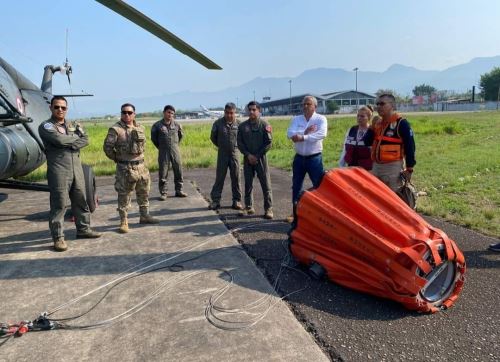 En las próximas horas partirá un helicóptero de la FAP para extinguir los focos de incendios forestales que afectan a la provincia de Huallaga, región San Martín. ANDINA/Difusión