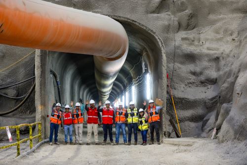 Conectan túnel de trasvase en Trujillo que permitirá desviar aguas ante posibles inundaciones