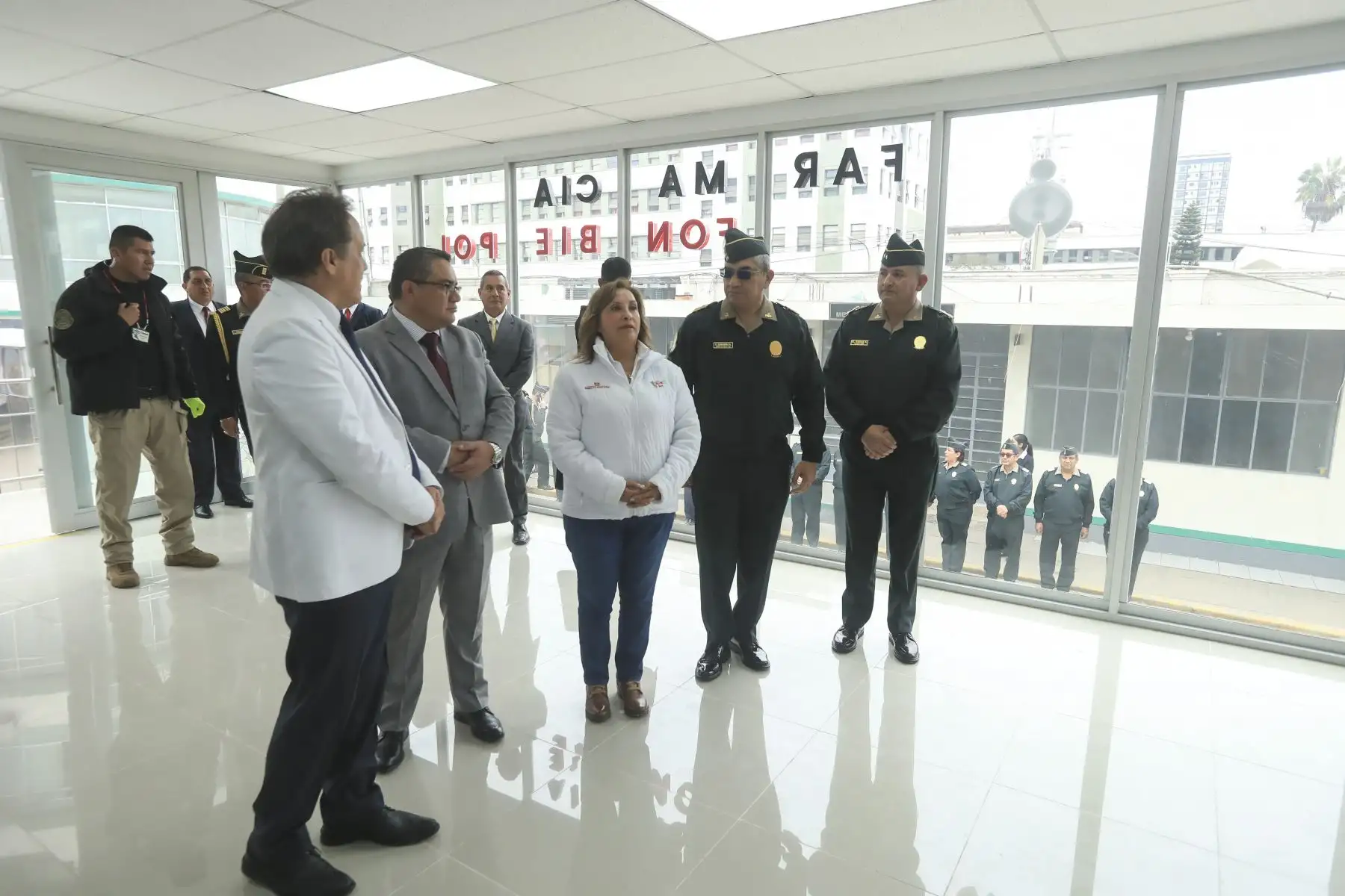 Inauguración de la farmacia Fonbiepol en el Hospital Central PNP “Luis N. Sáenz". 
Foto: ANDINA/Prensa Presidencia