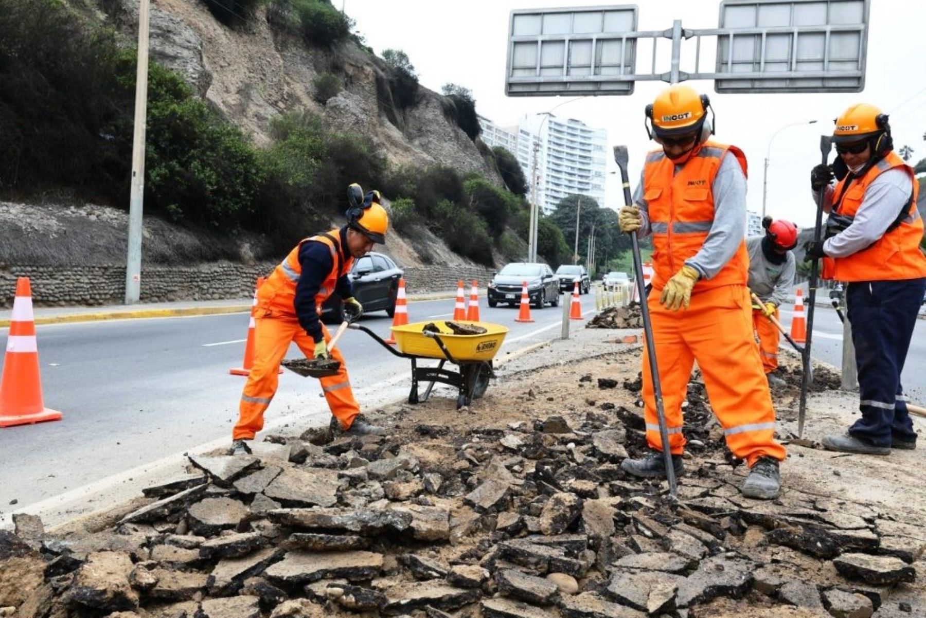 Costa Verde: inician desvío parcial del tránsito en la bajada Armendáriz. Foto: ANDINA/Difusión.