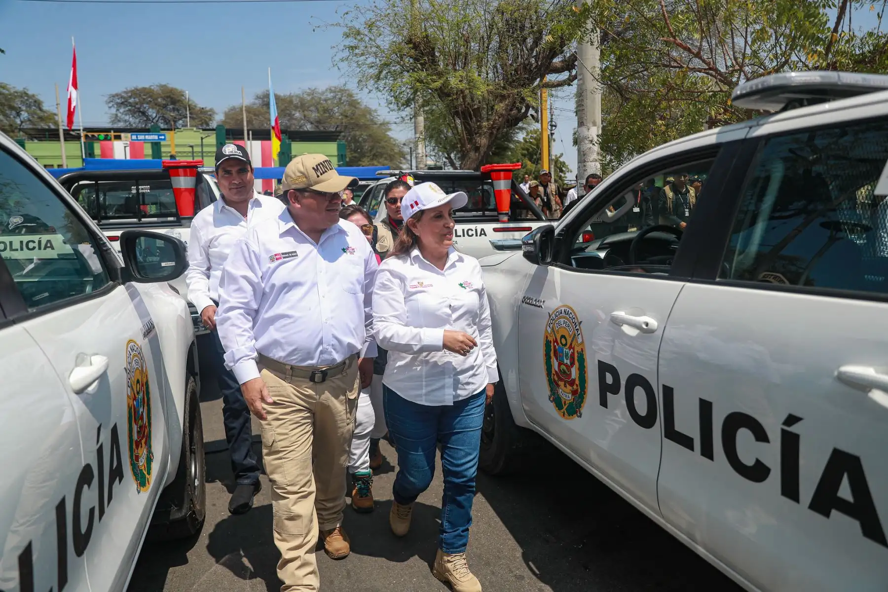 La presidenta de la república, Dina Boluarte, participa en la ceremonia la entrega de 120 camionetas a comisarías de la Primera Macro Región Policial Piura.
Foto: ANDINA/Prensa Presidencia