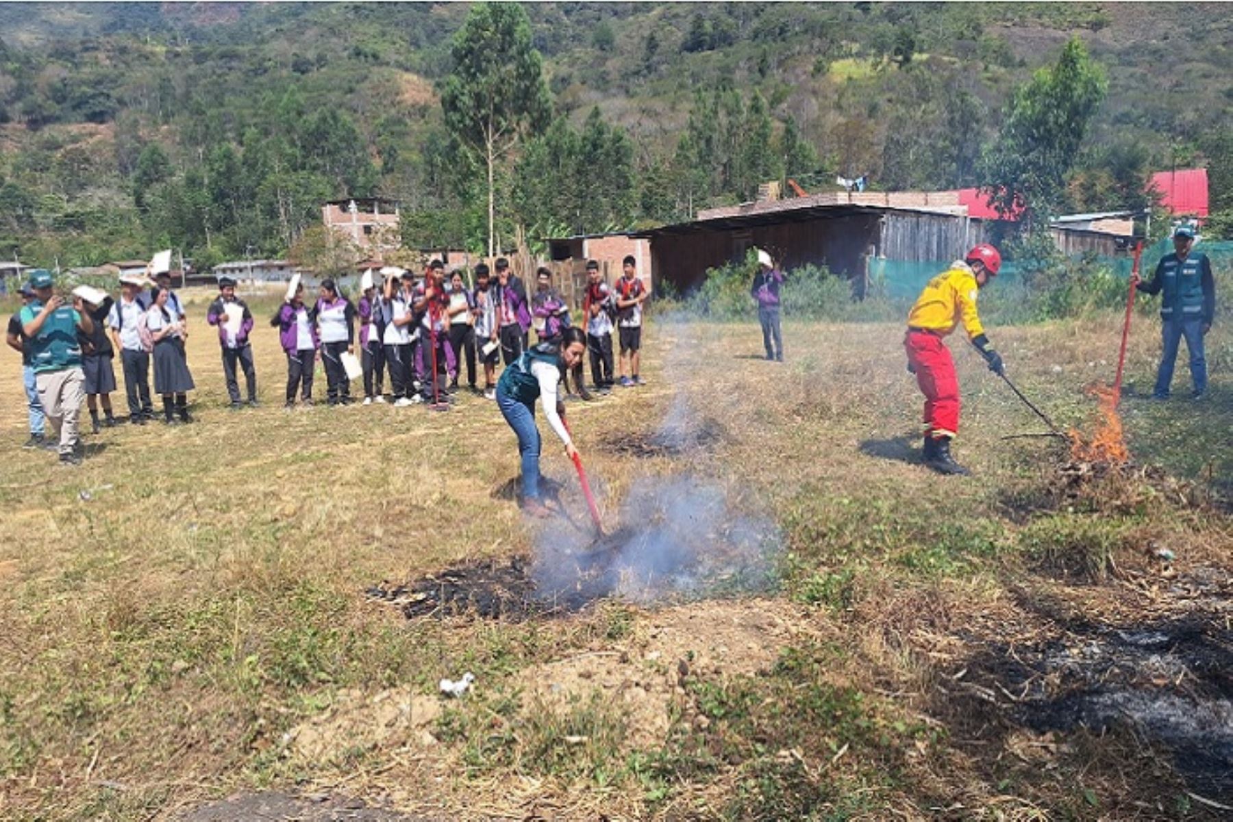 Serfor informa que en caso de registrarse un incendio forestal se debe avisar a los Bomberos 116 y/o, PNP 105 o a la municipalidad.