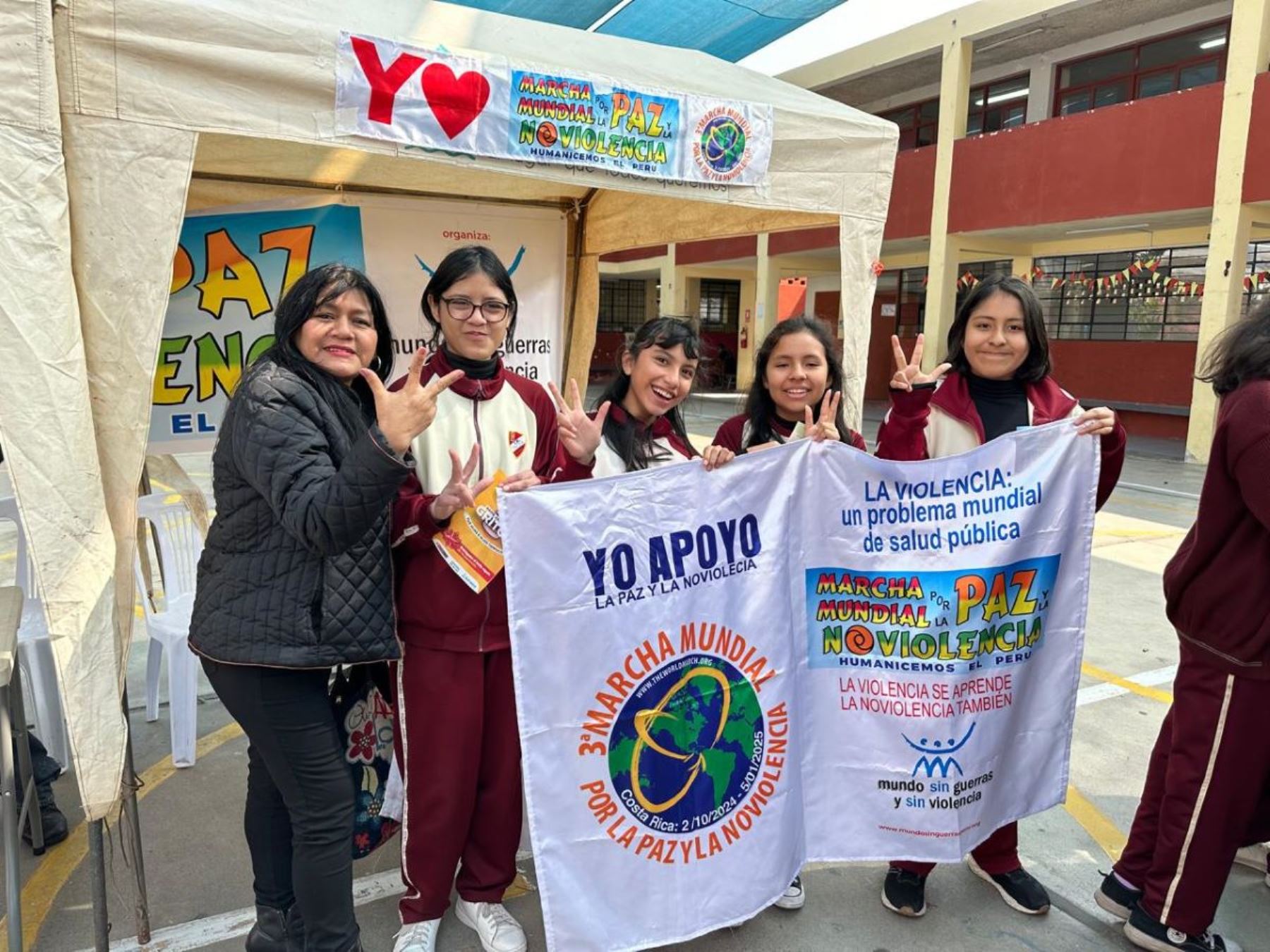 Tercera Marcha Mundial por la Paz y la No Violencia (TMM) inicia el 2 de octubre en la UNMSM. Foto: ANDINA/Difusión