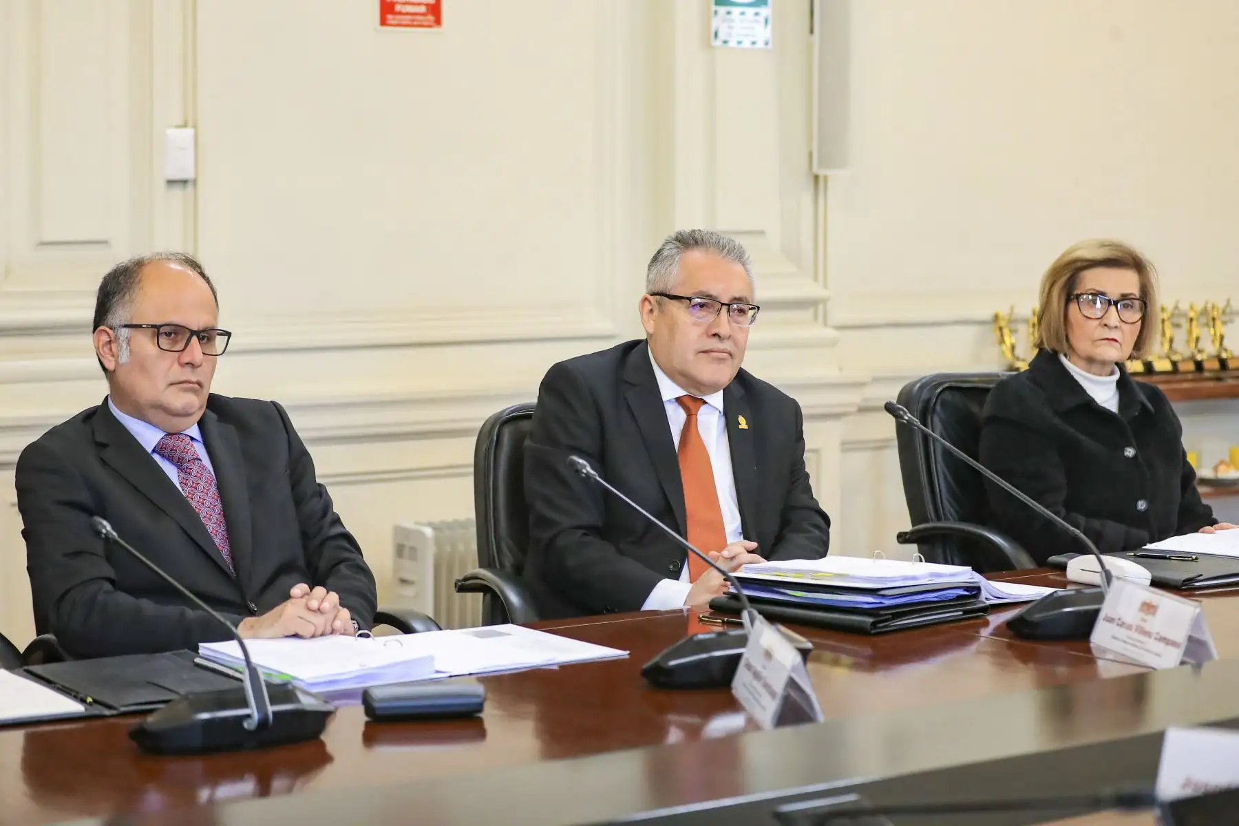 La presidenta de la República, Dina Boluarte, lidera la decimocuarta sesión ordinaria del Consejo para la Reforma del Sistema de Justicia. Foto: ANDINA/Prensa Presidencia