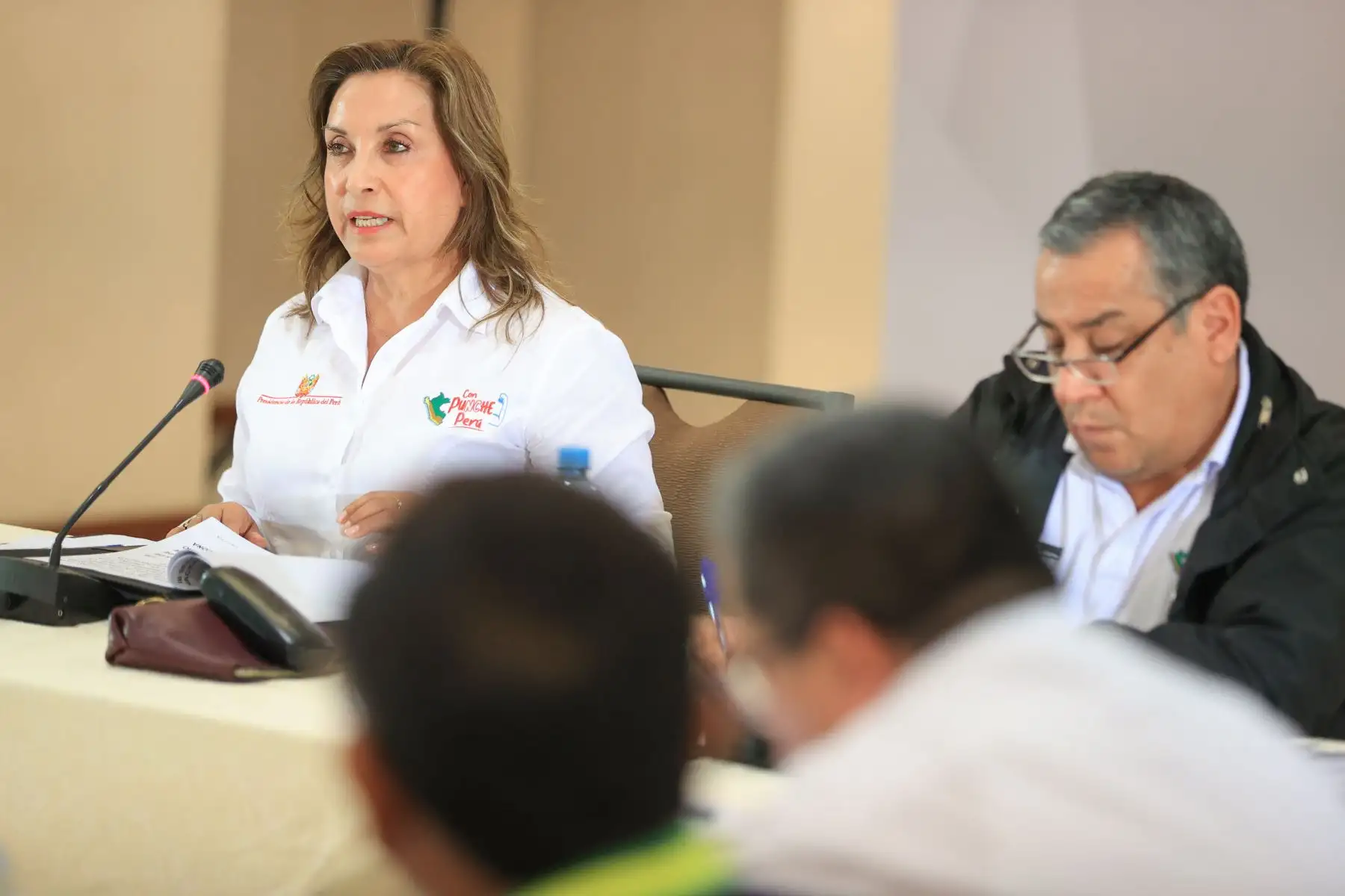 La presidenta de la república, Dina Ercila Boluarte Zegarra, lideró la III Sesión del Consejo Nacional de Seguridad Ciudadana, en la que se coordinaron las estrategias y avances contra la criminalidad organizada en todo el Perú. Foto: ANDINA/Prensa Presidencia