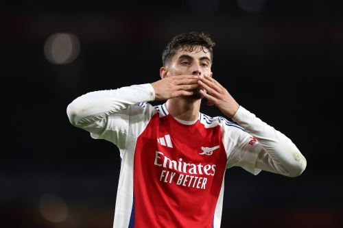 Kai Havertz celebrando su anotación frente al PSG por la UEFA Champions League