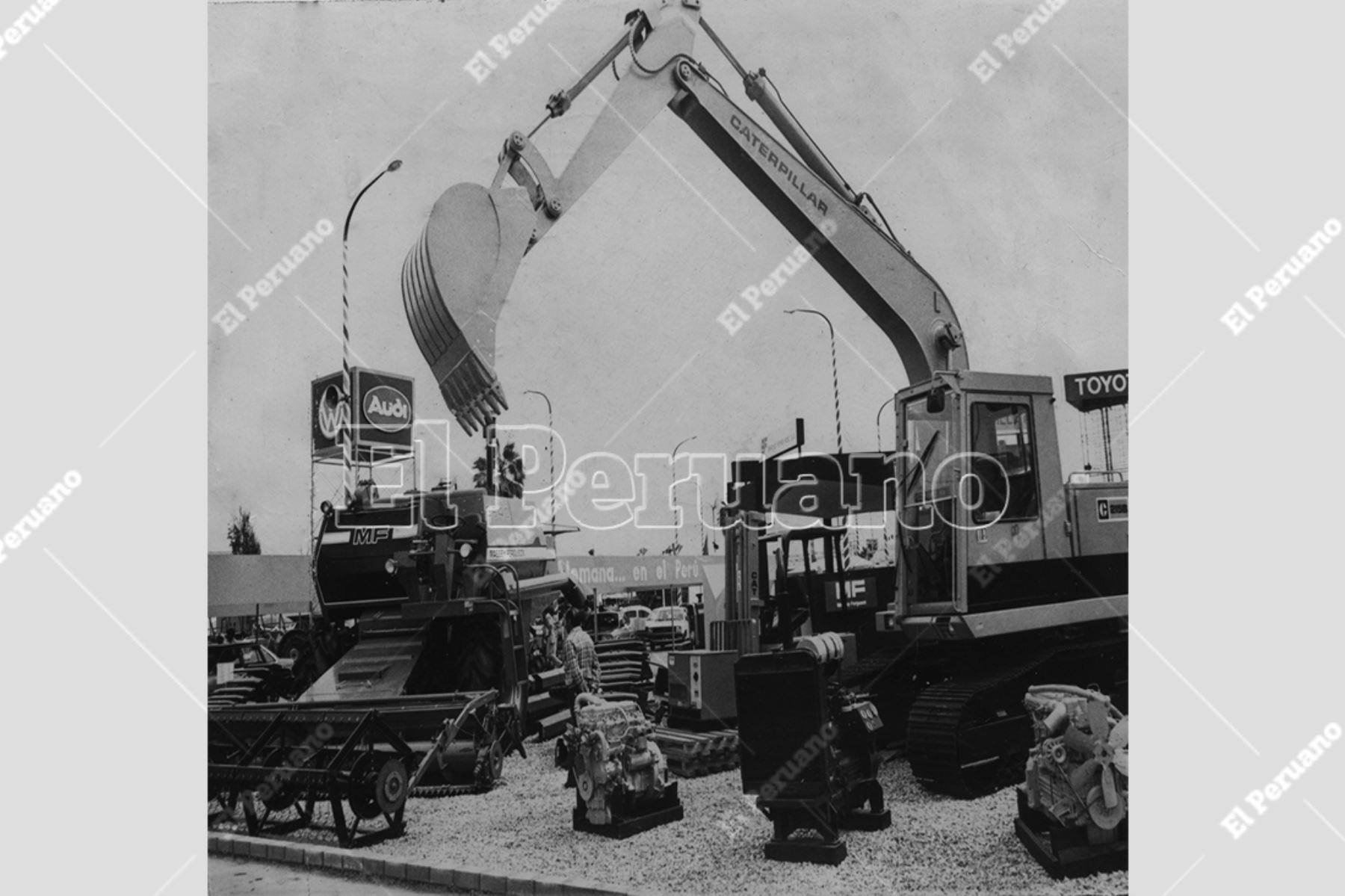 Lima - 16 noviembre 1984 / XV Feria Internacional del Pacífico, en donde participan 21 países que ofrecen los mejores productos de su oferta exportable. Foto: Archivo Histórico El Peruano / José Risco